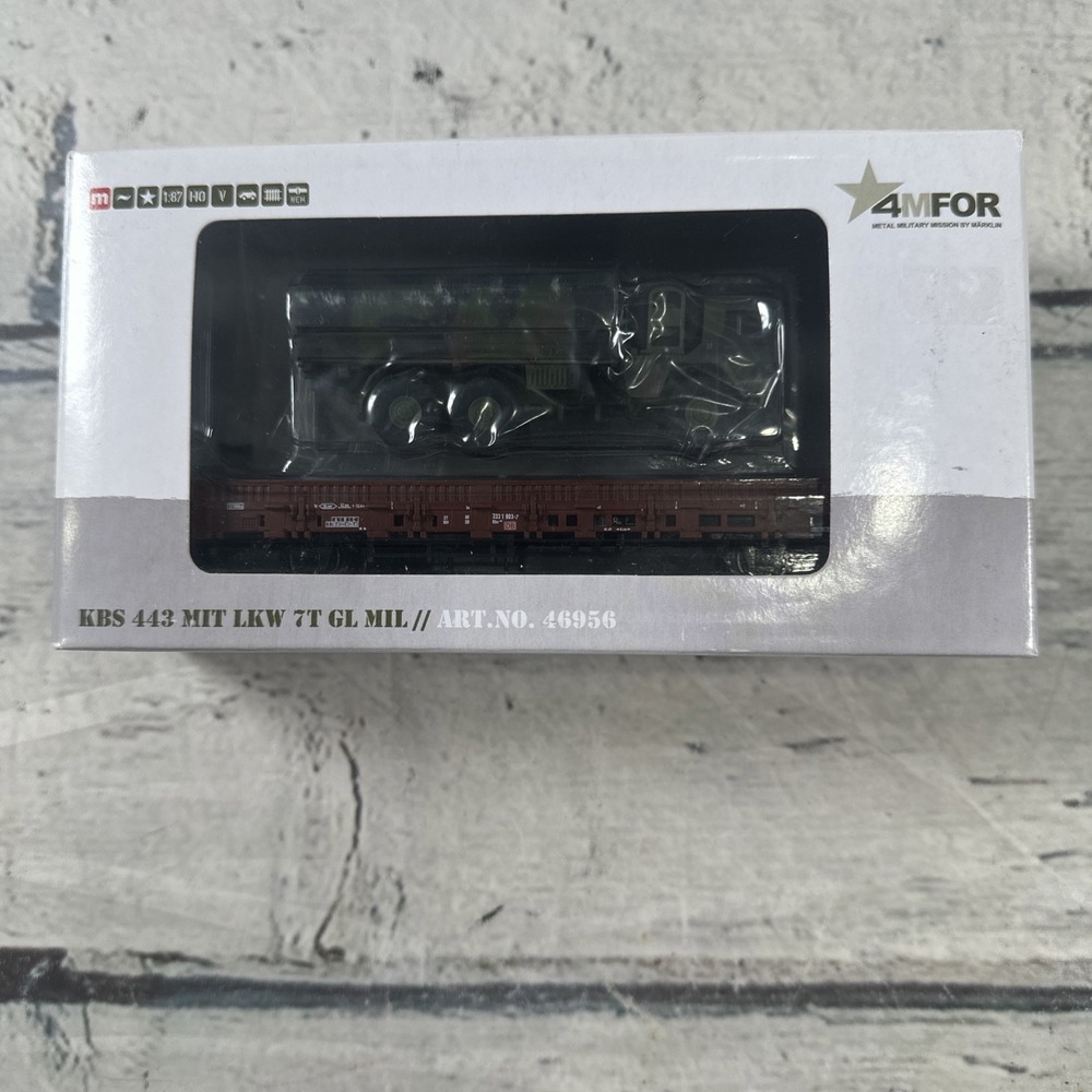 NEW Märklin 46956 H0 4MFOR Kbs 443 MAN 7T GL Military Truck 3-Rail NIB